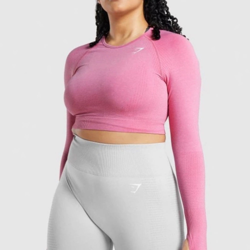 VITAL SEAMLESS 2.0 LONG SLEEVE CROP TOP